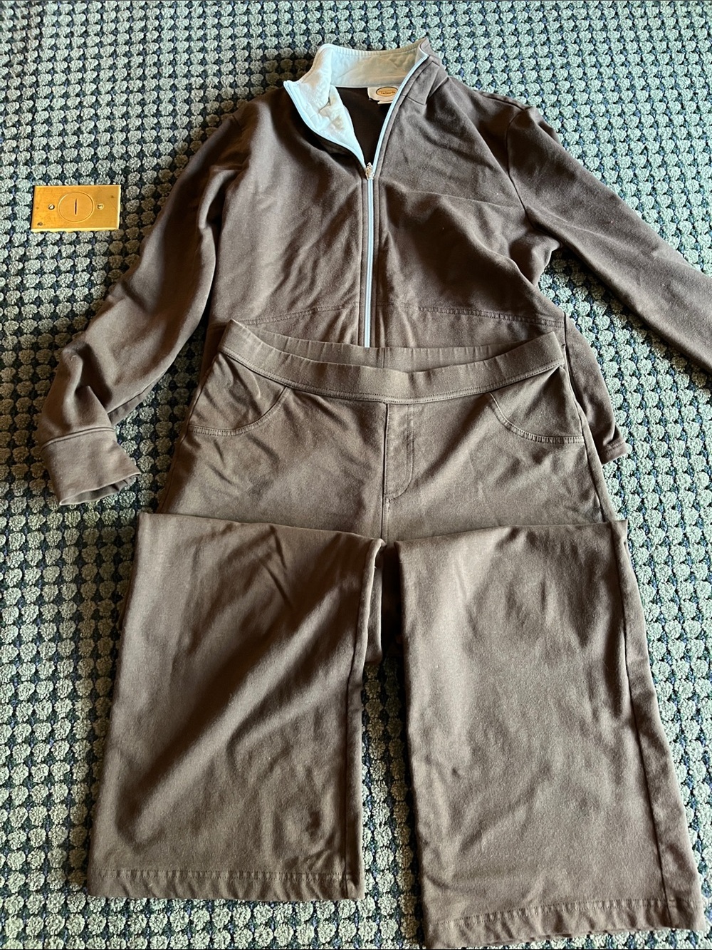 Talbots 2 piece track suit size M